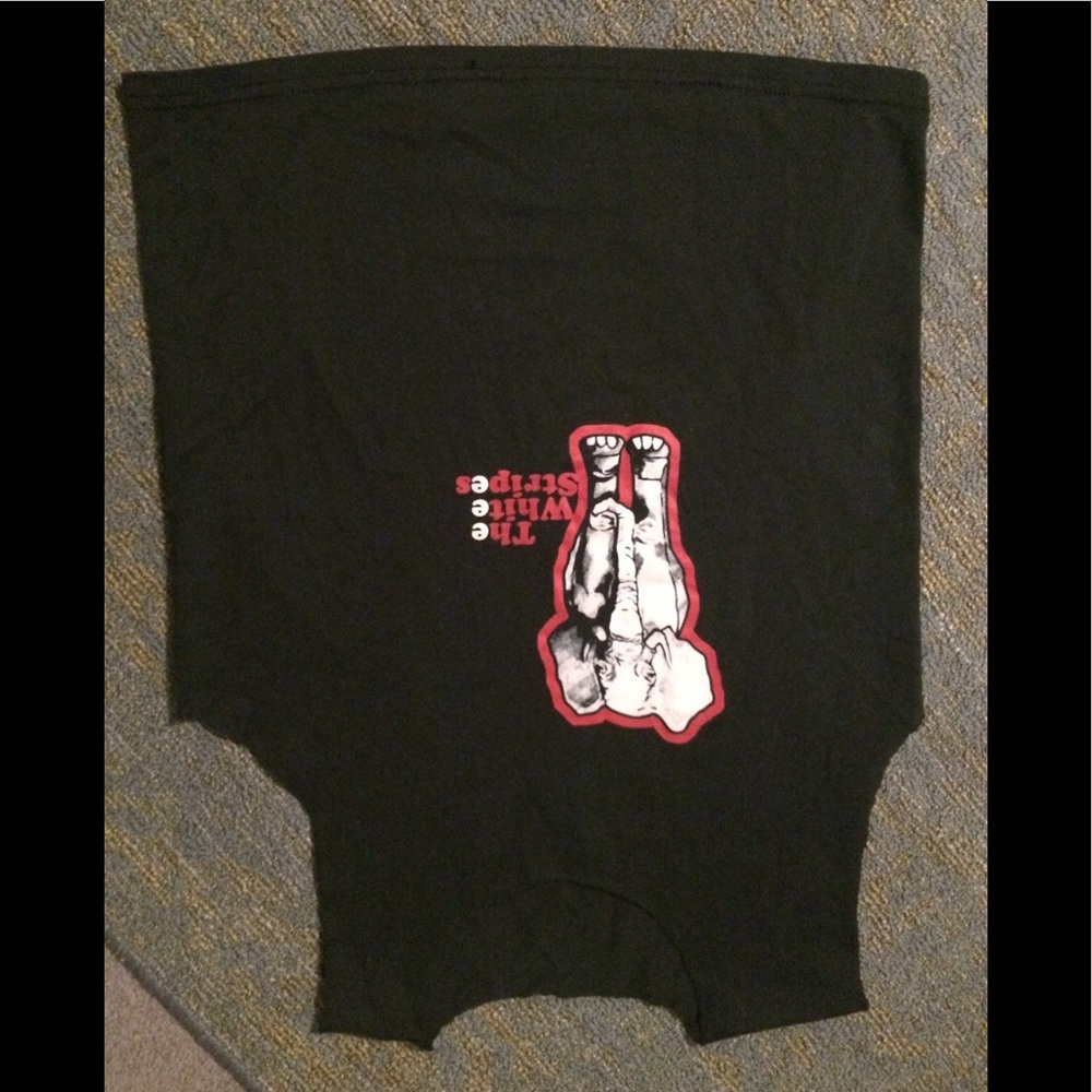 White stripes top and shorts xs